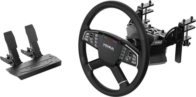 Moza Racing Truck Bundle (R5 + TSW) - Steering wheel & Pedal set - PC