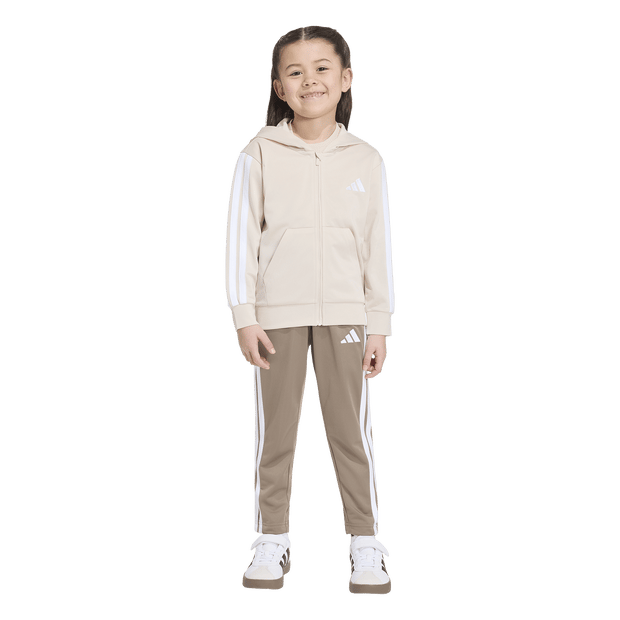 Adidas Essentials Tracksuit Trainingspakken Peuter - Wit - Maat 111 - 116 CM - Poly Mesh