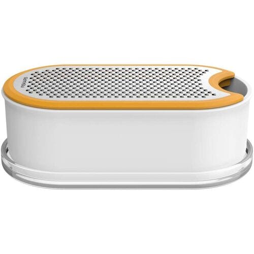 Fiskars Kaasrasp met Opvangbak - Blokrasp RVS - Rasp Incl. Bewaarbak - Vaatwasserbestendig