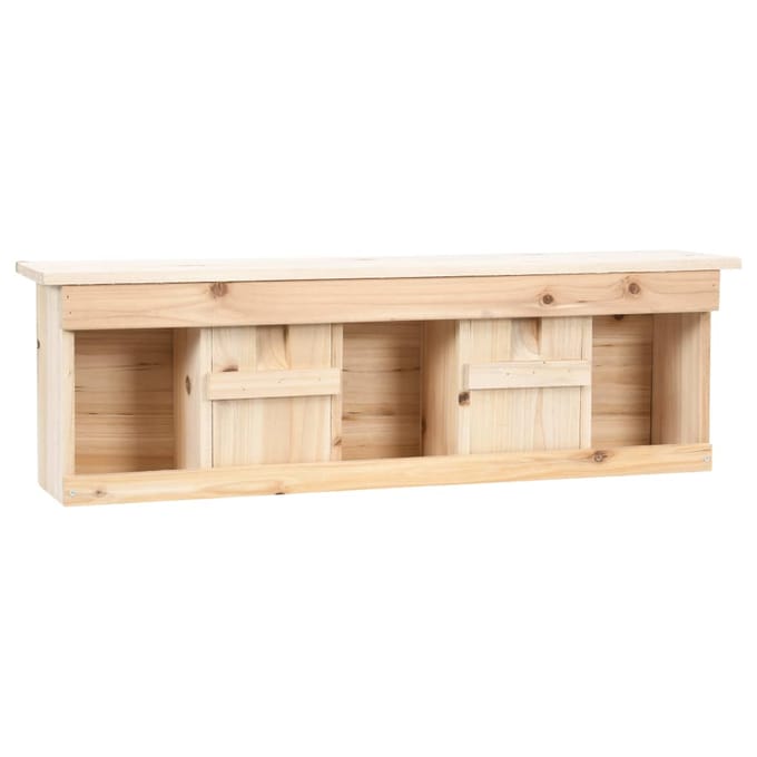 vidaXL - Mussenhuis - met - 5 - kamers - 68x15x21 - cm - vurenhout