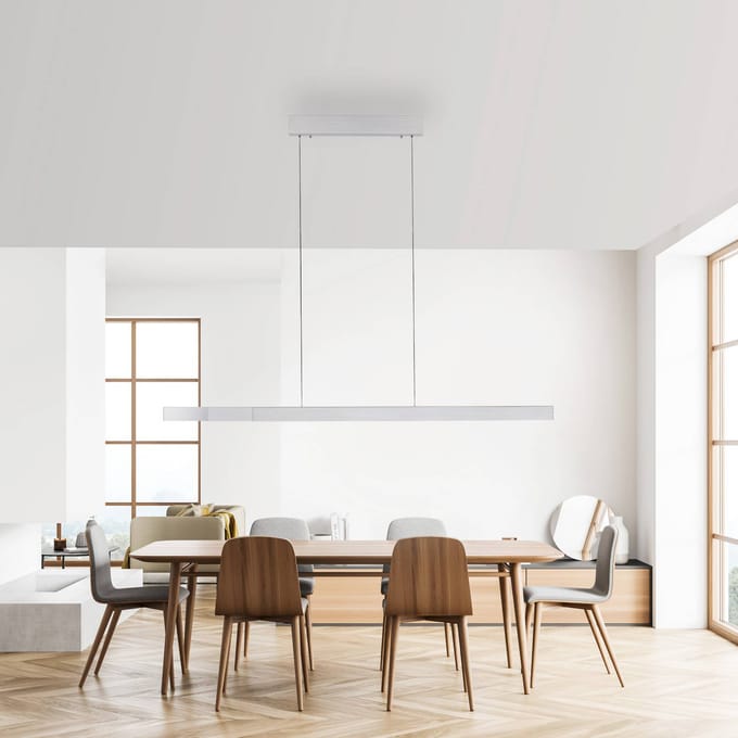 Paul Neuhaus LED hanglamp Adriana Square, aluminium, up/down