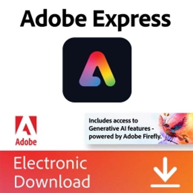 Adobe Express Premium | 1 Jaar | Windows, Mac, Android &amp; iOS | 100 GB Cloud opslag