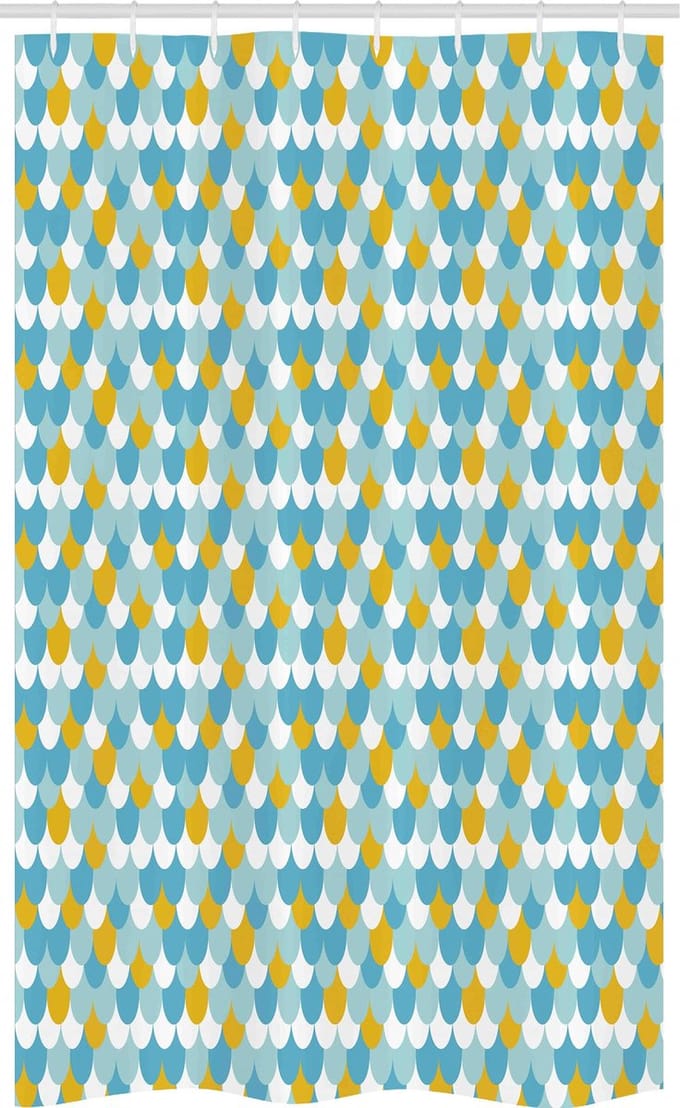ABAKUHAUS douchegordijn – 120x180 cm – Moderne zeemeermin grafiek, multicolor