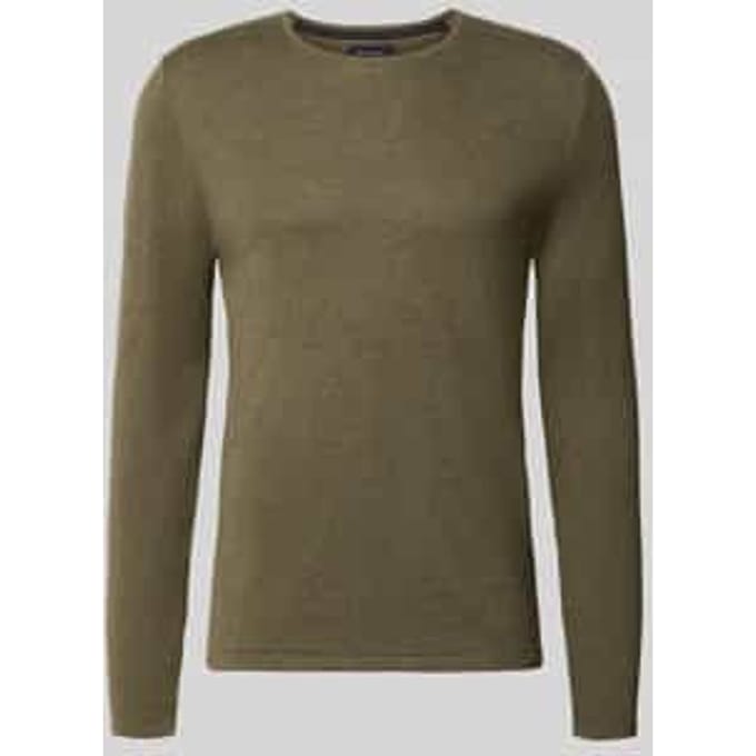 Gebreide pullover van katoen met ronde hals
