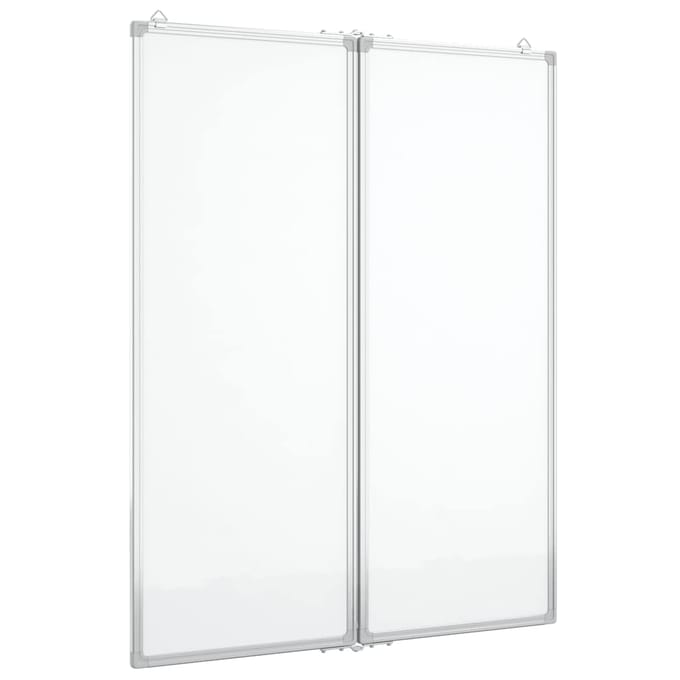 vidaXL - Whiteboard - magnetisch - inklapbaar - 80x100x1,7 - cm - aluminium