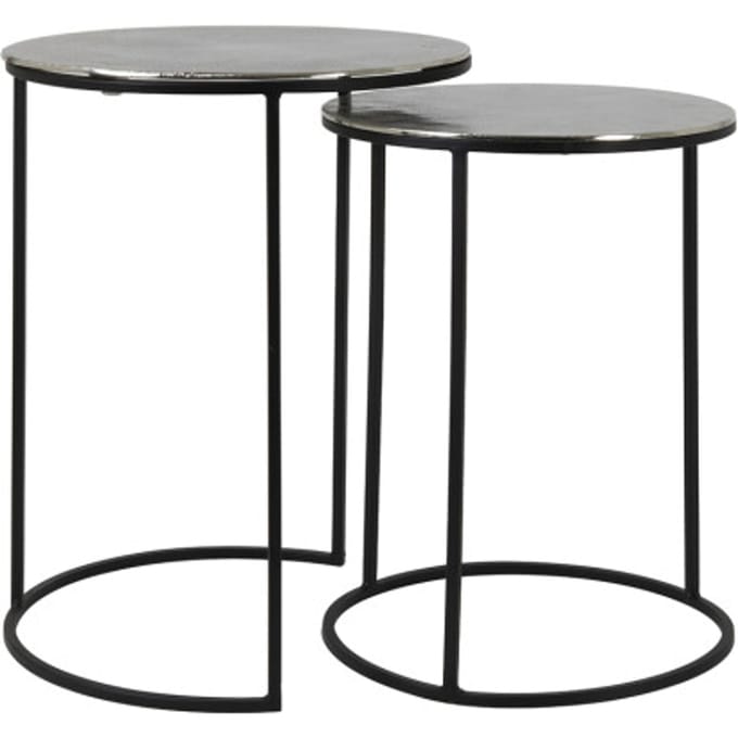 Light & Living bijzettafel thizas Ø40x53.5cm - set van 2