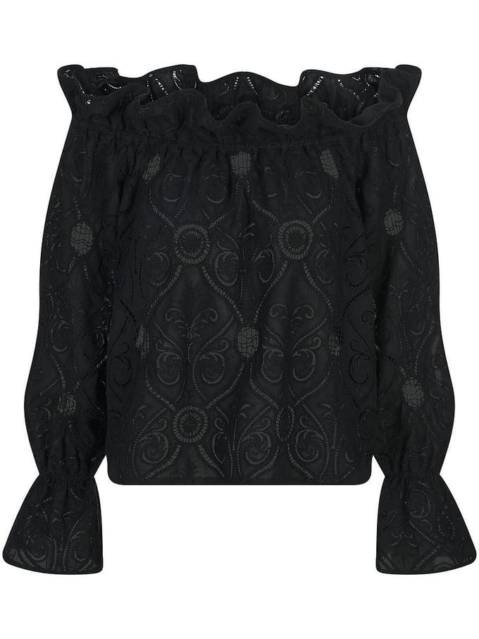 Blouse Van TALBOT RUNHOF X PETER HAHN zwart