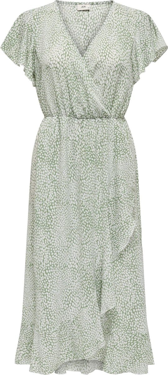 JDY - JDYPIPER S/S MIDI FLOUNCE DRESS WVN DIA - Dames - Mini jurken