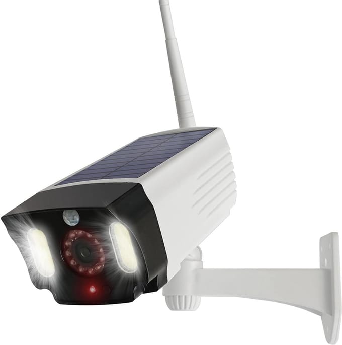 Dummy CCTV-camera met Zonne-energie en Bewegingssensor voor Buitenverlichting
