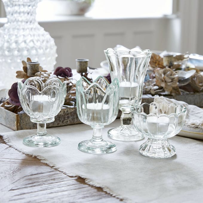 LOBERON Windlichtje set van 4 Amisette helder