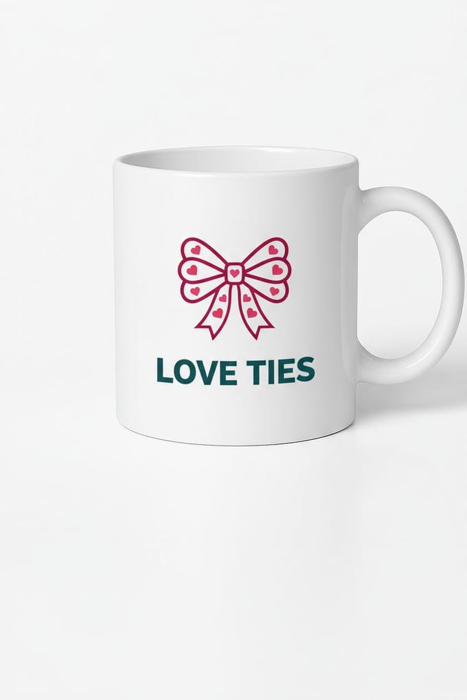 Love Ties Mok met Hartenstrik - Romantisch Cadeau & Valentijnsgeschenk