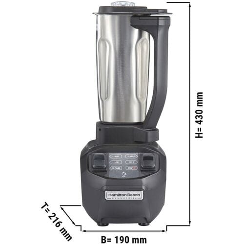 HAMILTON BEACH Professionele blender RIO HBBS255 - 0,95 liter - 625 Watt - RVS mengbeker Zwart