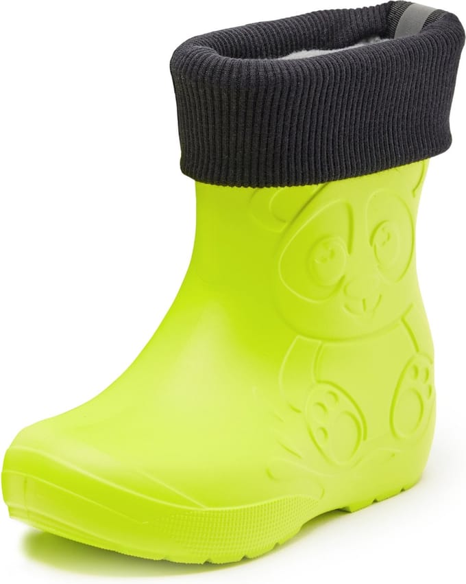 Ladeheid Kinder Regenlaarzen - Gevoerd en Waterdicht - EVA - LA-CA-Panda249 - Limone - 24/25