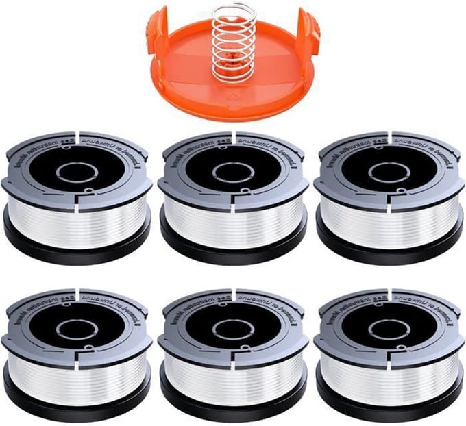 6 rollen maaidraad van 1,65 mm - Geschikt voor Black & Decker (GL-serie)