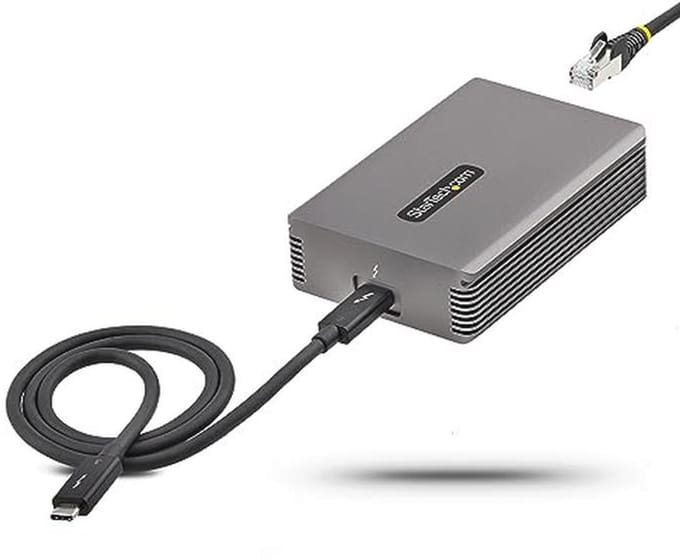 Thunderbolt 3 naar Ethernet Adapter - 10GbE Multi-Gigabit RJ45 Netwerkadapter voor Windows/Mac
