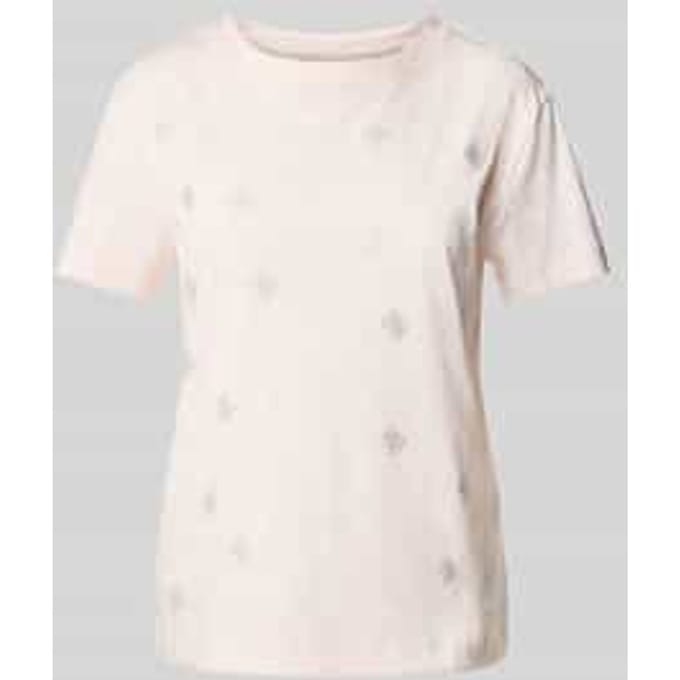 T-shirt met siersteentjes model 'CHRYSANTA'