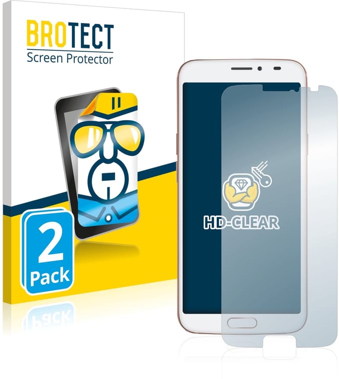 BROTECT - Screenprotector voor Doro 8080 - Folie Beschermfolie transparant 2 Stuks