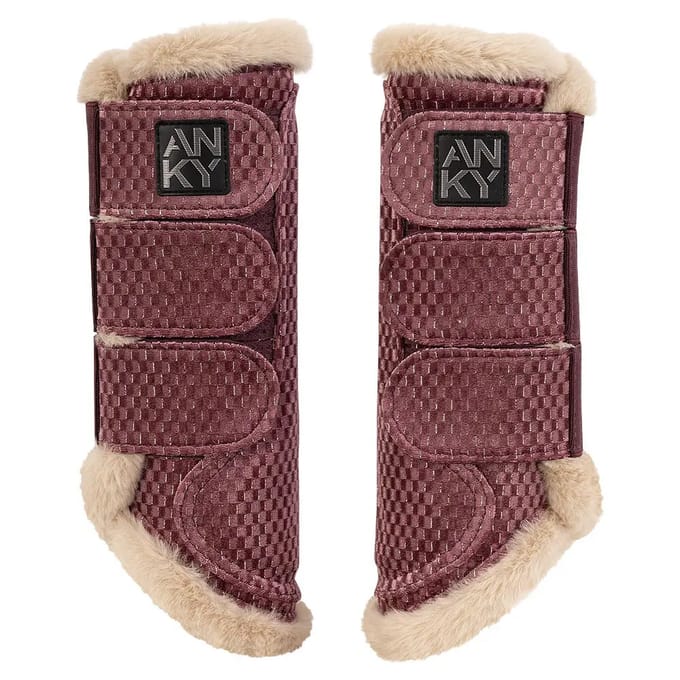 Anky Beenbeschermers Anky Check Velvet Donkerroze