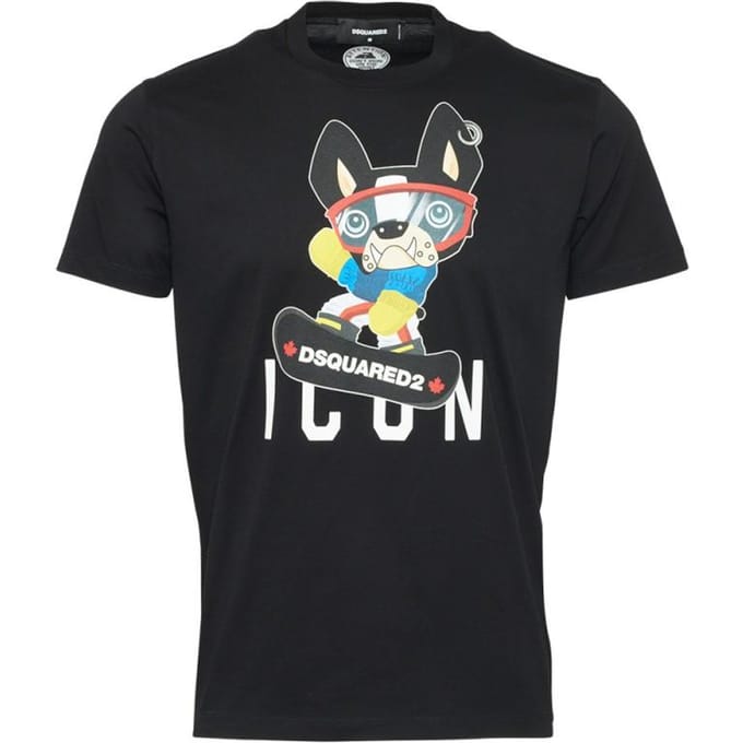 DSQUARED2 uniek heren t-shirt nero - Maat: S gray