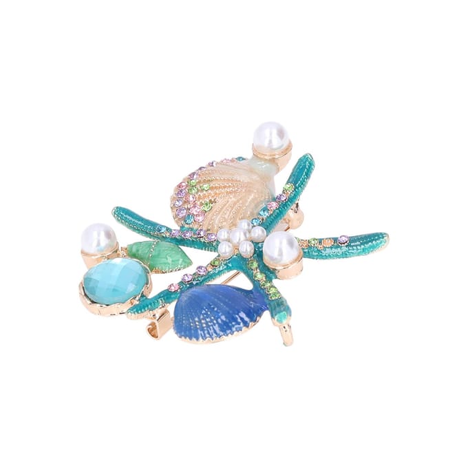 Broche 4 Couleurs Différentes Belle Apparence Fabrication Fine Fait Main Épingles de SûretéBleu bleu
