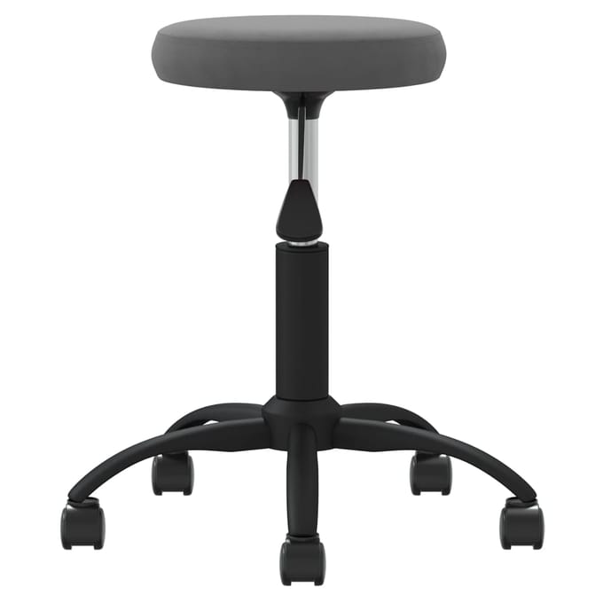 vidaXL - Massagekruk - fluweel - donkergrijs