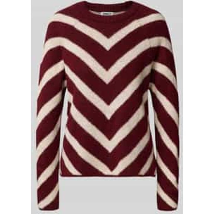 Regular fit gebreide pullover met streepmotief, model 'ELIZA'