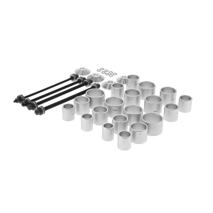 Kit 28 pièces Douilles d'extraction et d'insertion Retirer les bagues Cales Roulements Joints Acier au carbone Professionnel gray