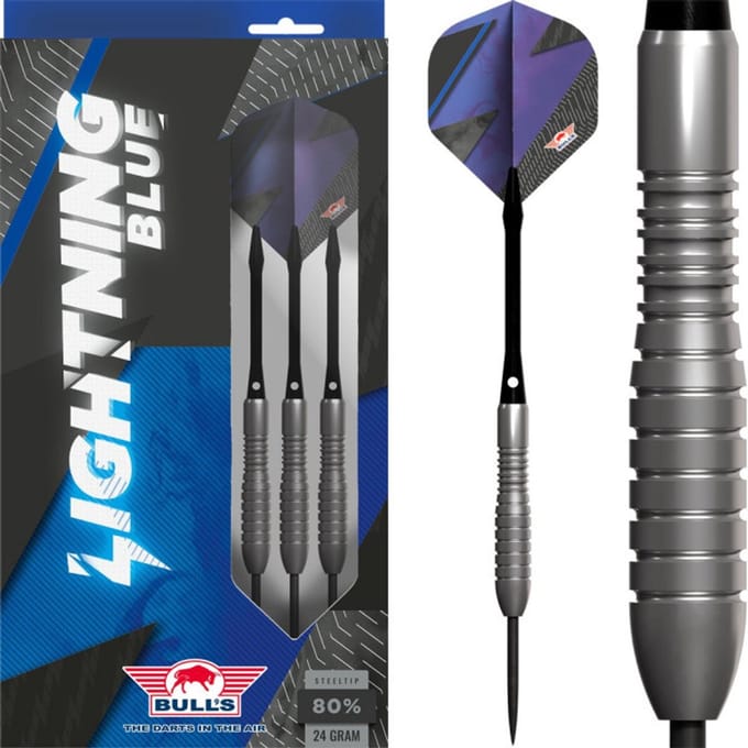 Bull's Lightning Blue 80% - Dartpijlen - 24 gram