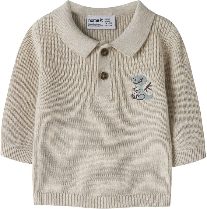 NAME IT - NBMKOLLA LS KNIT POLO - Baby - Cardigans