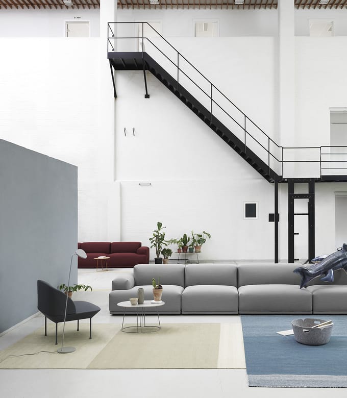 Muuto - Restore bewaarmand rond - nachtblauw