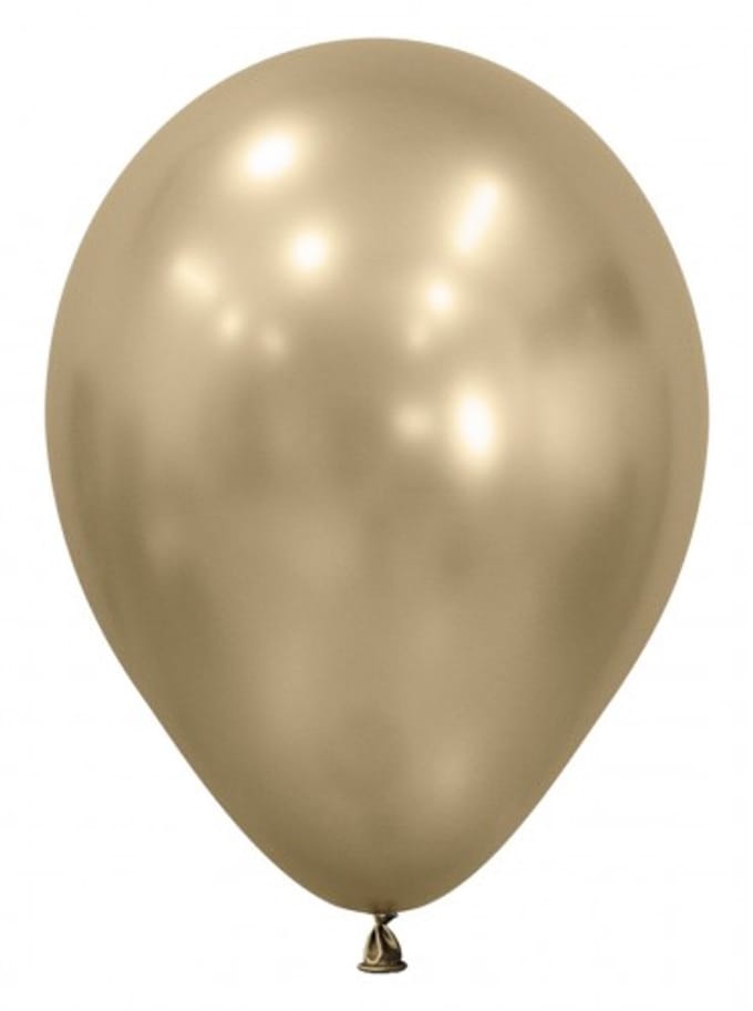 Latex ballonnen Sempertex Silk gold dust, 12inch - 12 stuks