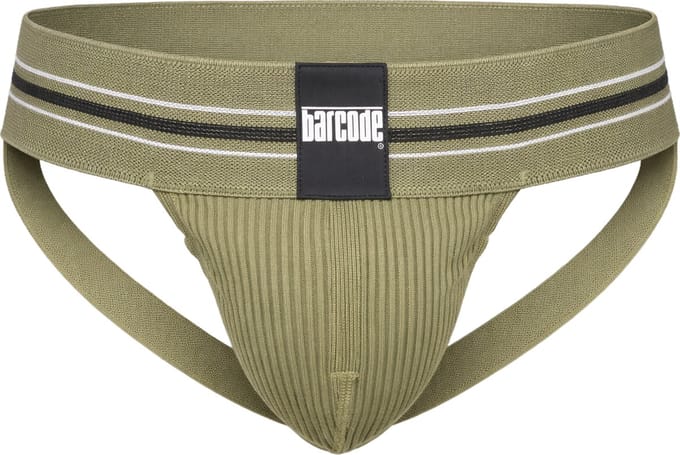 Barcode Berlin Boris Jockstrap Grasslandbeige - MAAT S - Heren Ondergoed - Jockstrap voor Man - Mannen Jock