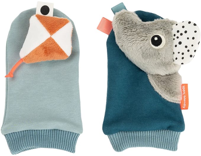 Done By Deer Playground Sokken Met Rammelaar - Blue