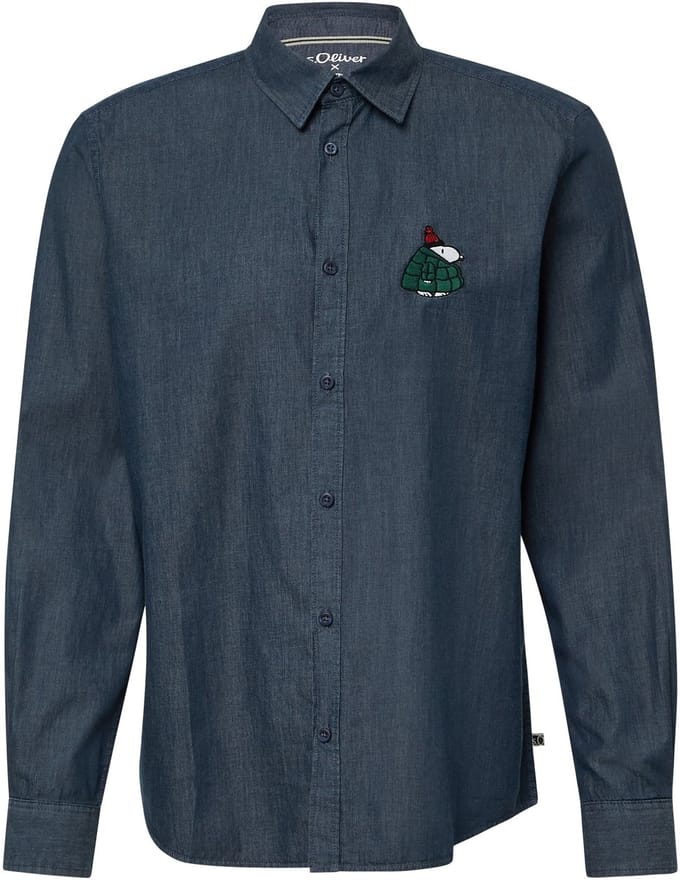 s.Oliver - male - Regular fit: shirt met Peanuts® motief