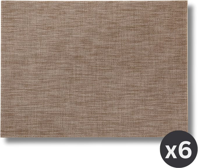 ZICZAC - Placemat PURUS - SET/6 - Microban, antibacterieel, bruin