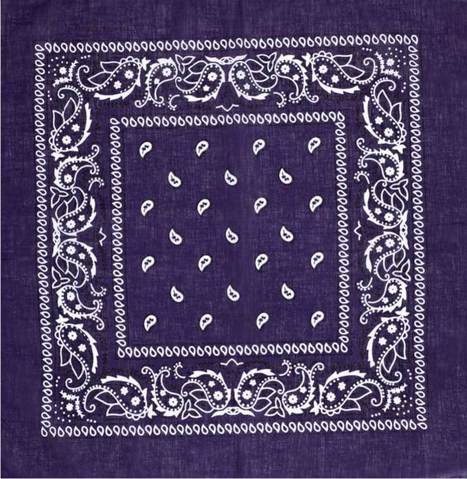 Bandana Zakdoek Paisley Paars