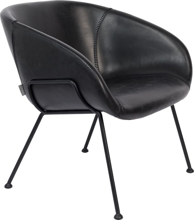 Zuiver Feston Loungestoel Zwart