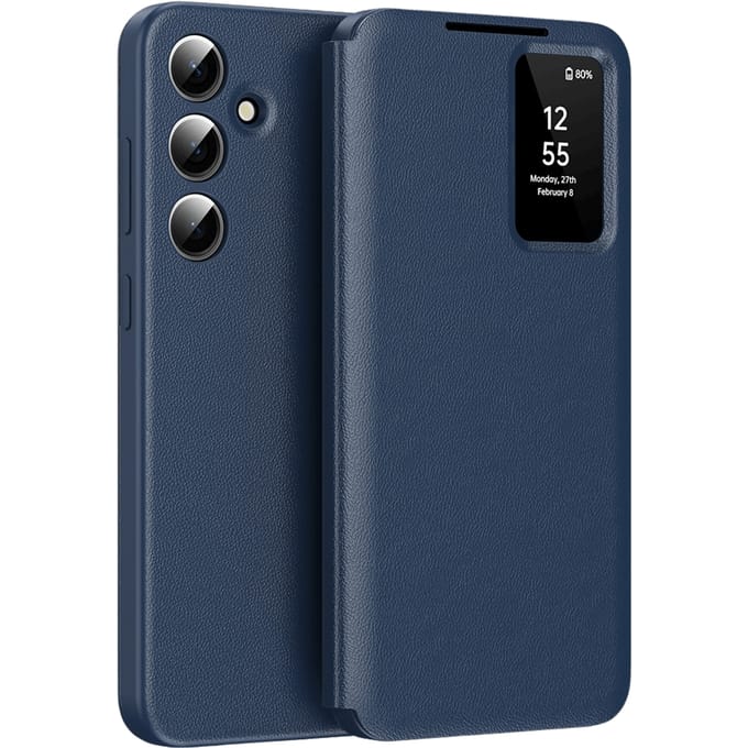 CaseBody Samsung Galaxy A55 Smart Cover Blauw
