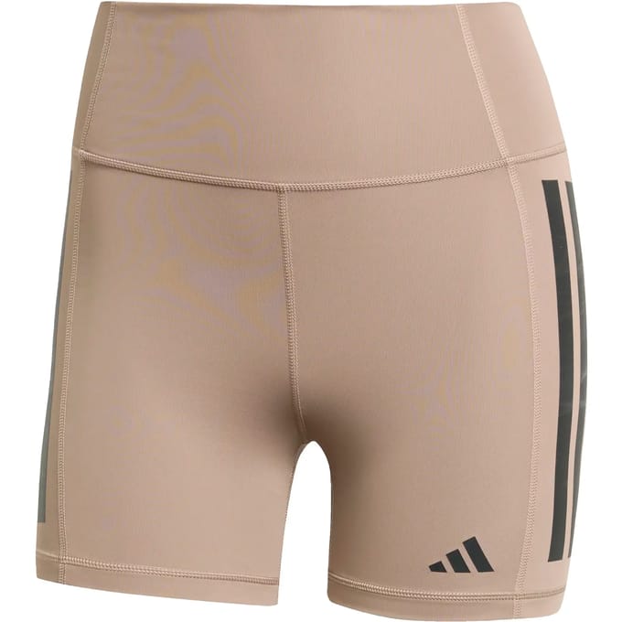 Adidas Performance Optimé 3-Stripes 1/4 Korte Legging - Dames - Bruin