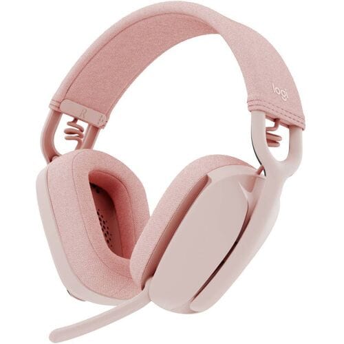Logitech ZONE VIBE 100 Over Ear headset Bluetooth Stereo Roze Ruisonderdrukking (microfoon), Noise Cancelling Volumeregeling, Microfoon uitschakelbaar