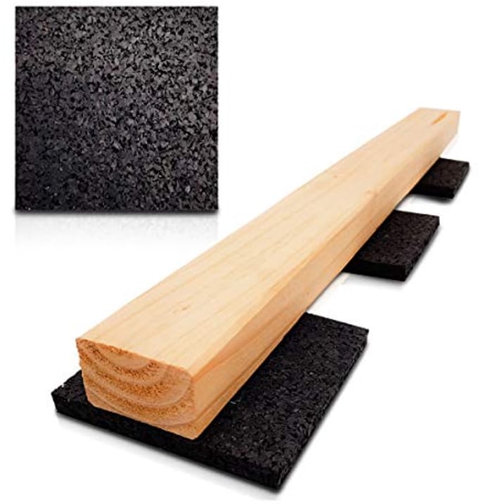 Waterbestendige rubberen terraspads - 100 (90 x 90 x 10 mm) voor optimale terrasconstructie