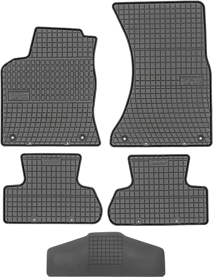 Audi Q5 I Serie - Rubberen Automatten met Tunnelbescherming - 2008-2017 - Zwart