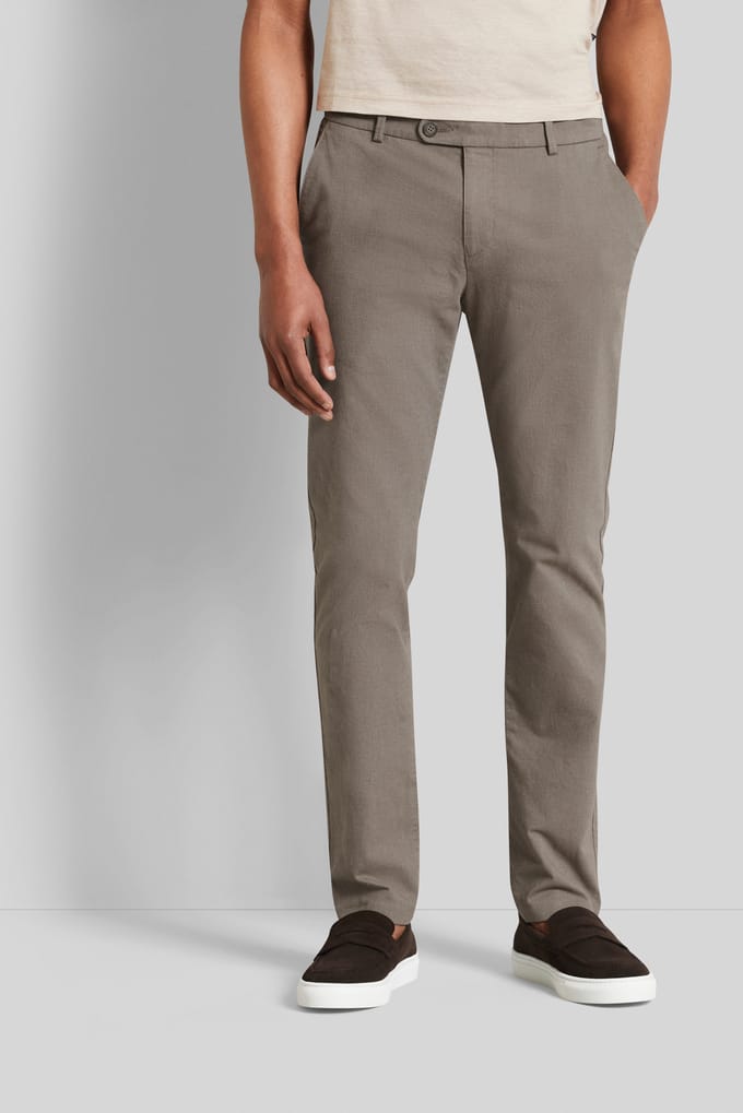 Bugatti Herren Chino in stretch katoen