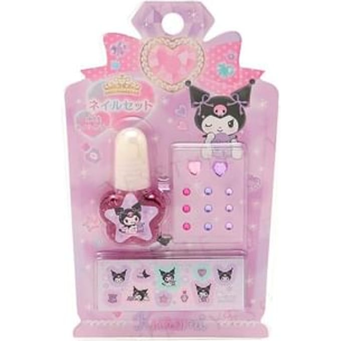 Sanrio - Kuromi Nail Color & Stickers 1 set