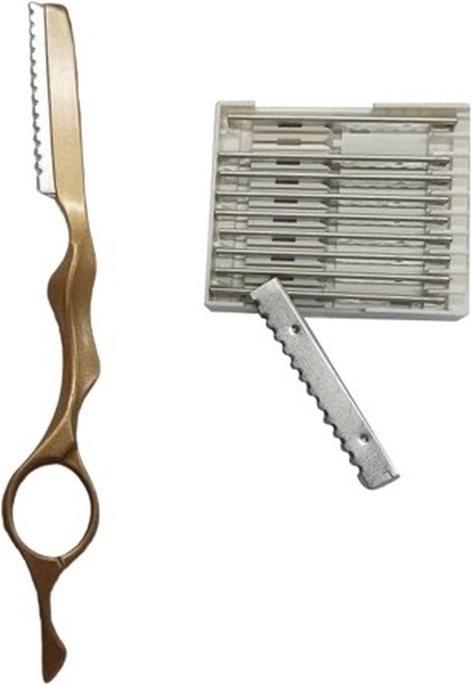 Feather Styling Scheermes - Inclusief 10 Premie Feather Mesjes