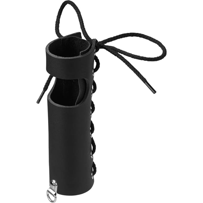 Rimba - Penis Sleeve van Leer met Veter - Zwart