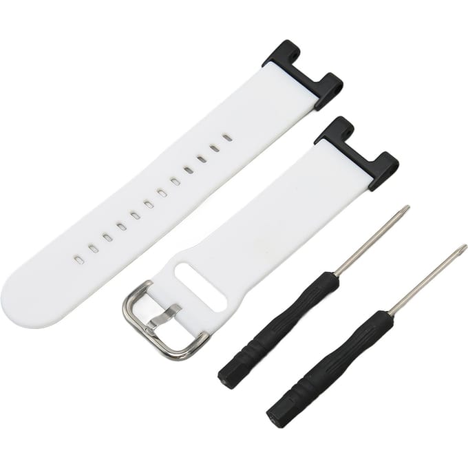Bracelet de Montre Connectée en Silicone Couleur Unie pour Amazfit TRex TRex Pro white