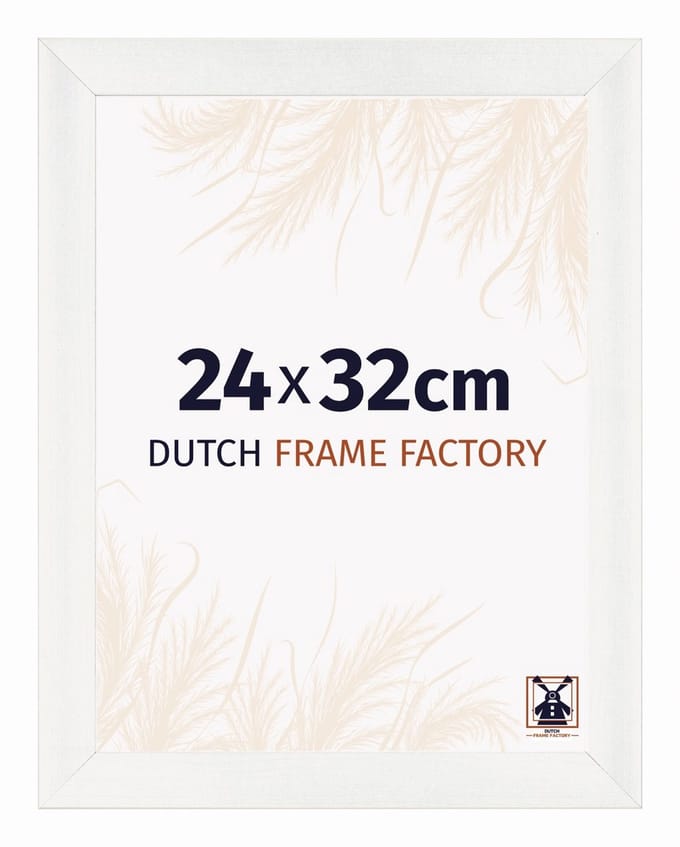 Fotolijst 24x32 cm - MDF - Wit Geveegd - Praag