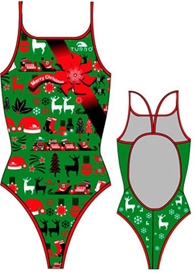 Turbo Christmas Zwemkleding Groen XL Vrouw