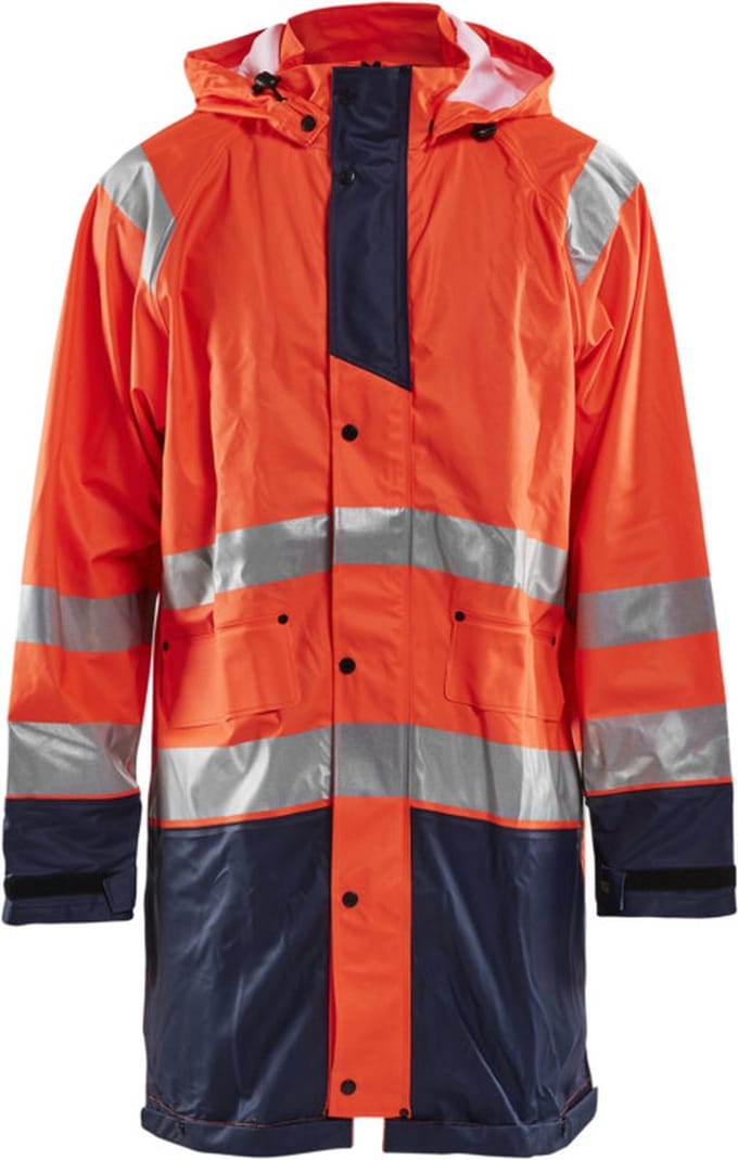 Blaklader Regenjas High vis LEVEL 1 4324-2000 - High Vis Oranje/Marineblauw - S